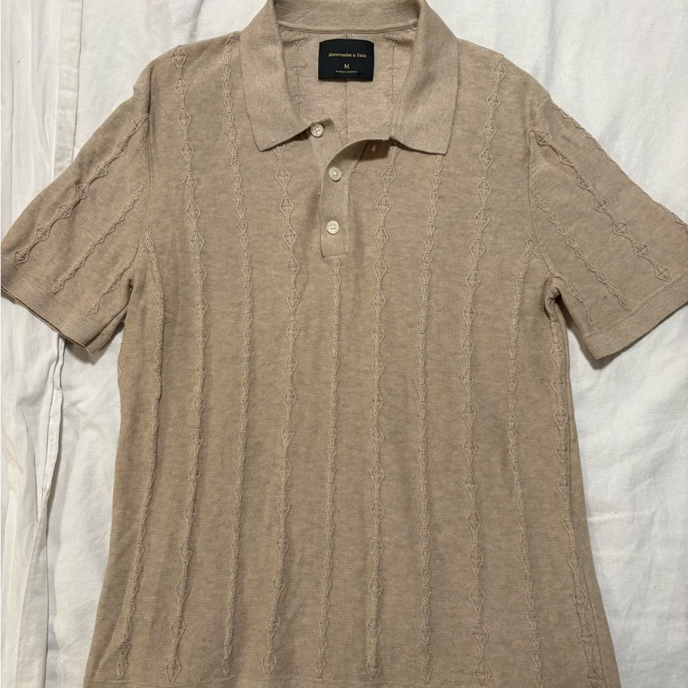 Abercrombie & Fitch Textured Sweater Polo